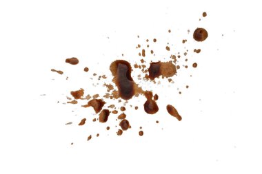 çamur sıçraması beyaz arkaplanda izole edildi.