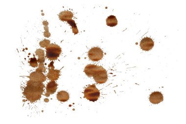 çamur sıçraması beyaz arkaplanda izole edildi.