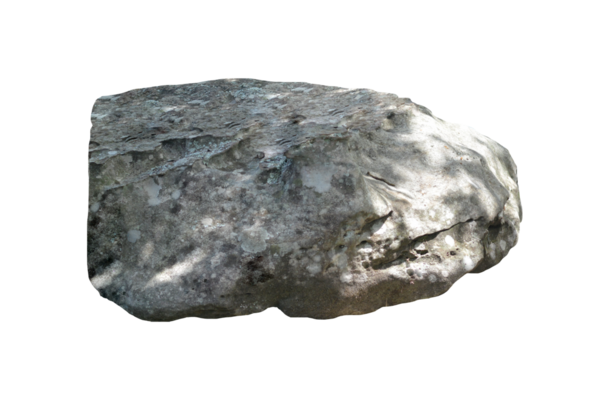 Kaya izole şeffaflık arkaplanı.