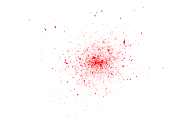 Mürekkep sıçrama şekli renkli izole edilmiş şeffaflık arkaplanı.