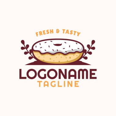 Logo şablonu, restoran, kafe ve yemek kamyonu için uygun.