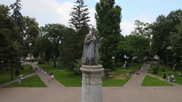 Ortodoks Kateryna Kazak Kilisesi Nden Chernihiv Central Park Yüksek Kaliteli — Stok video