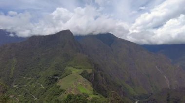 Machu Picchu Zaman Alanı, Peru 'da. Yüksek kalite 4k görüntü