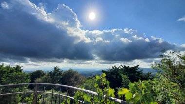 İtalya, Toskana 'daki antik bir Etrüsk Çiftliği' nden büyüleyici bir manzara..