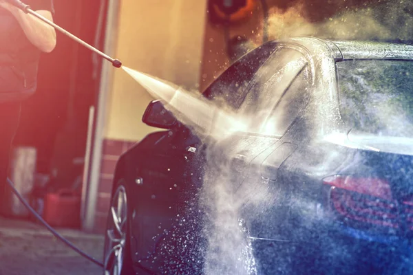 Car Washing Pressure Water Gun — Stock Photo, Image