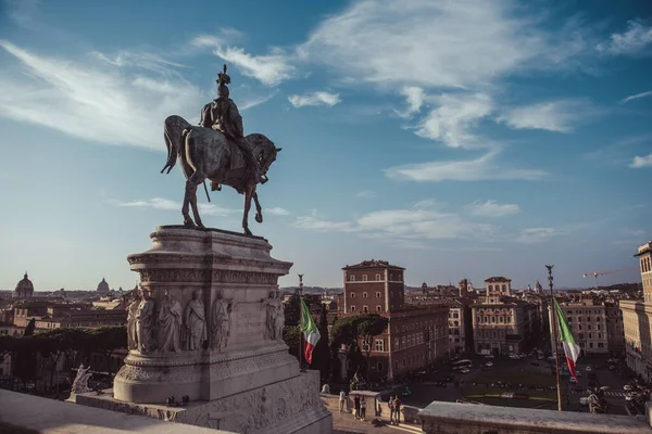 로마에 엠마뉴엘 기념비 이탈리아 — 스톡 사진
