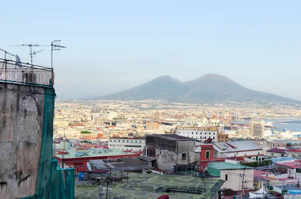 Naples Campania Italy September 2022 Landscape Mount Vesuvius Residential Areas — Stock Photo, Image