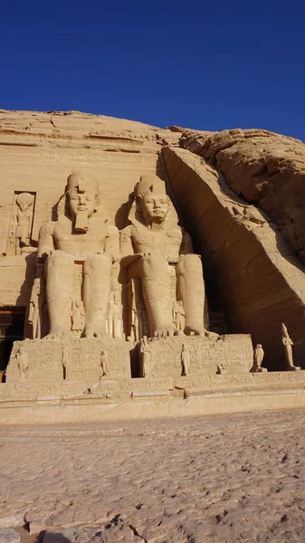 Mısır Daki Ebu Simbel Tapınakları Afrika — Stok fotoğraf