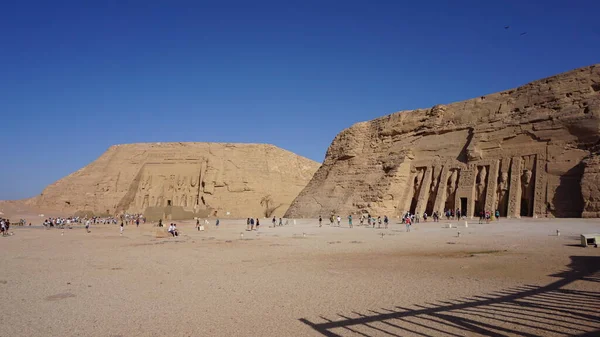 Храми Абу Сімбел Єгипті Африка — стокове фото