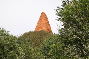 Las Medulas 'ın manzarası, eski altın madenleri, Leon, İspanya