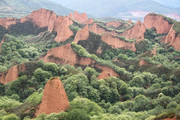 Stock image Landscape of Las Medulas, old gold mining operations, in Leon, Spain