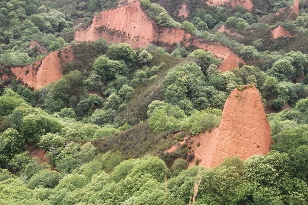 Landscape of Las Medulas, old gold mining operations, in Leon, Spain