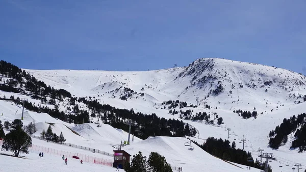 Paisaje Nevado Una Estación Esquí — Foto de Stock