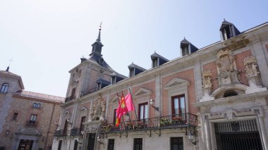 Madrid, İspanya, Nisan 15, 2022: Madrid 'in Kutsal Haftası manzarası