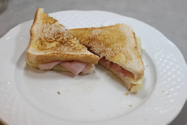 Сэндвич Ветчиной Сыром — стоковое фото