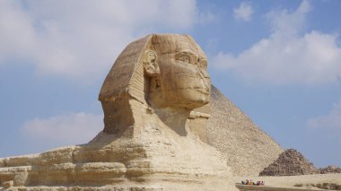 Mısır 'daki Kahire' deki Büyük Giza Sfenksi