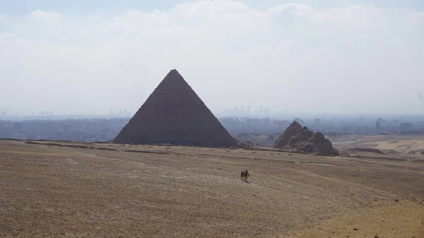 Піраміди Каїра Єгипті — стокове фото