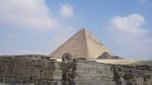 Πυραμίδες Του Καΐρου Στην Αίγυπτο — Φωτογραφία Αρχείου