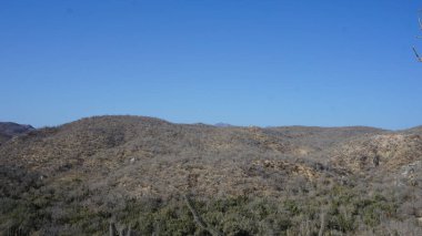Los Cabos 'ta yarı çöl manzarası, Baja California del Sur, Meksika