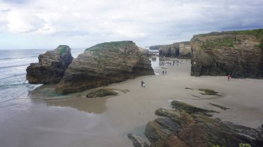 Landscape of the Beach of the Cathedrals in Galicia