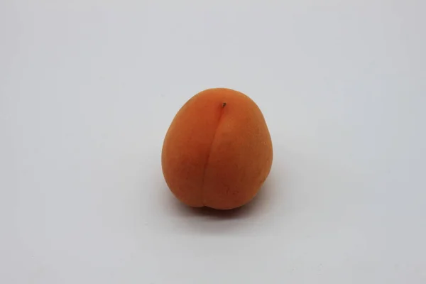 Yellow Apricot Isolated White Background — Stock Photo, Image