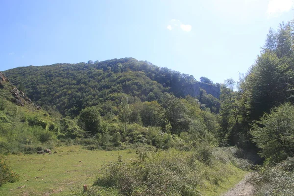 Krajobraz Górski Gipuzkoa Kraj Basków — Zdjęcie stockowe