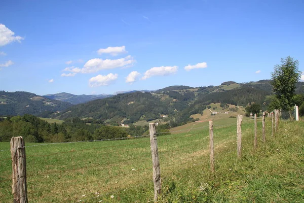 Bergslandskap Gipuzkoa Baskien — Stockfoto