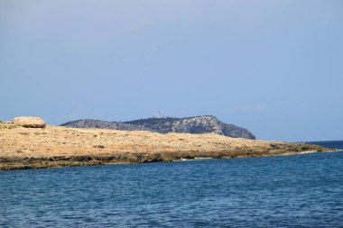 Yaz sonunda İbiza 'nın manzarası