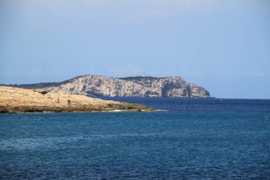 Yaz sonunda İbiza 'nın manzarası