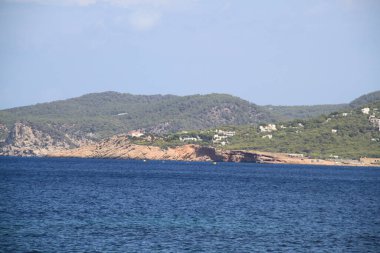 Yaz sonunda İbiza 'nın manzarası