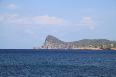 Yaz sonunda İbiza 'nın manzarası