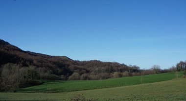 Mountain landscape on mount Hernio in Gipuzkoa, Basque Country.