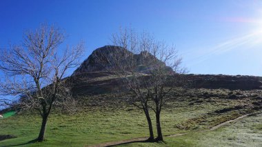 Mountain landscape on mount Hernio in Gipuzkoa, Basque Country.