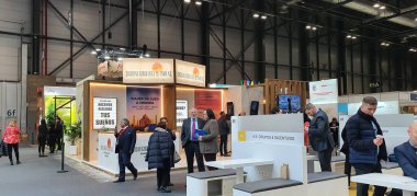 Madrid, Spain, January, 18, 2023: Images of the travel and tourism fair Fitur 2023