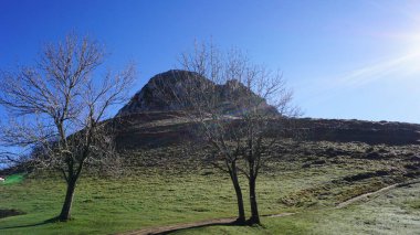 Rural mountain landscape on Mount Ernio, in Gipuzkoa, Basque Country
