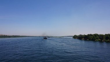Nile, Egypt, July, 12, 2022: River cruise for tourism on the Nile river in Egypt