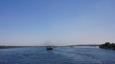 Nile, Egypt, July, 12, 2022: River cruise for tourism on the Nile river in Egypt