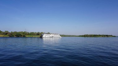 Nile, Egypt, July, 12, 2022: River cruise for tourism on the Nile river in Egypt