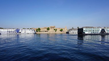 Nile, Egypt, July, 12, 2022: River cruise for tourism on the Nile river in Egypt