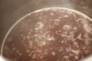red bean stew in a pot
