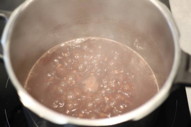 red bean stew in a pot