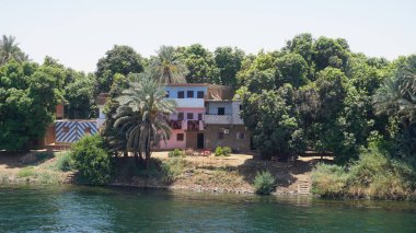 Views of the Nile River between Edfu and Kom Ombo in Egypt
