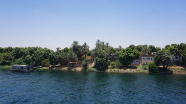 Views of the Nile River between Edfu and Kom Ombo in Egypt