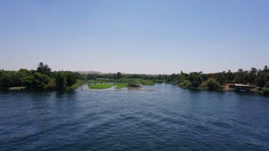 Views of the Nile River between Edfu and Kom Ombo in Egypt