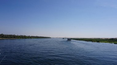 Views of the Nile River between Edfu and Kom Ombo in Egypt