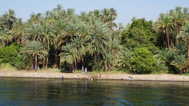 Views of the Nile River between Edfu and Kom Ombo in Egypt