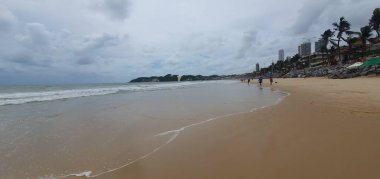 Punta Negra plajının manzarası ve Natal, Rio Grande do Norte Brazil 'deki Morro de Careca