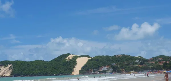 Τοπίο Της Παραλίας Punta Negra Στο Νατάλ Rio Grande Norte — Φωτογραφία Αρχείου