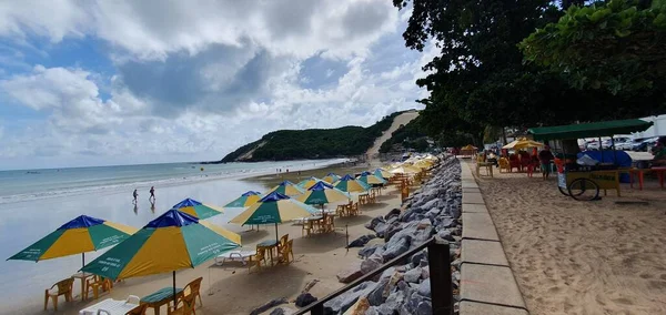 Пляж Пунта Негра Наталь Риу Гранди Норти Бразилия Мая 2023 — стоковое фото