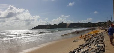 Punta Negra, Natal, Rio Grande do Norte, Brezilya, Mart, 05, 2023 Punta Negra Sahili, Natal, Rio Grande do Norte Brezilya 'da Morro do Careca ile ünlüdür.